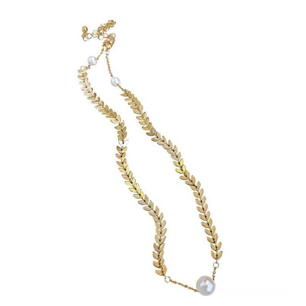 boho pearl necklace A766 - Picture 3 of 5